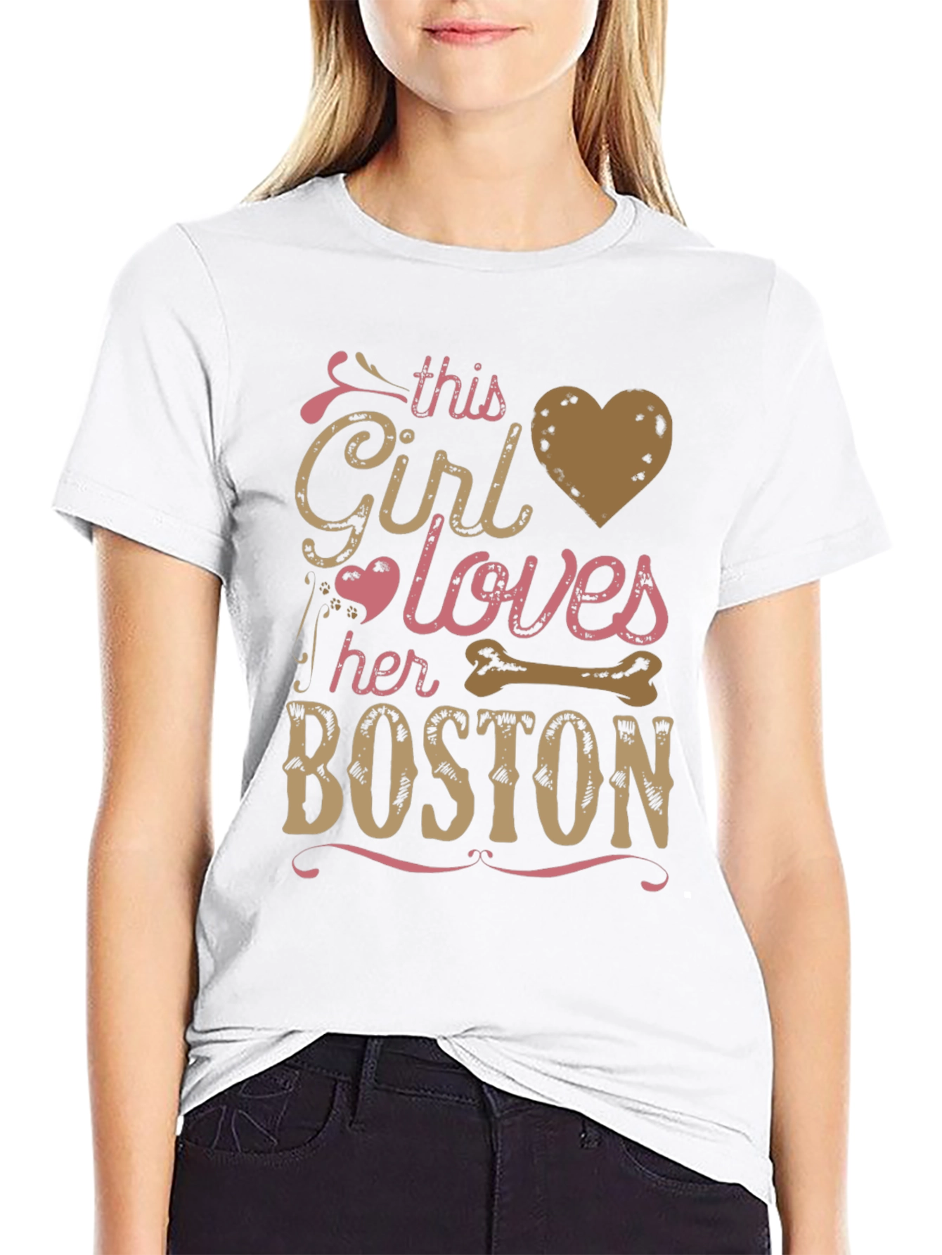 This Girl Loves Her Boston Dog T-Shirt