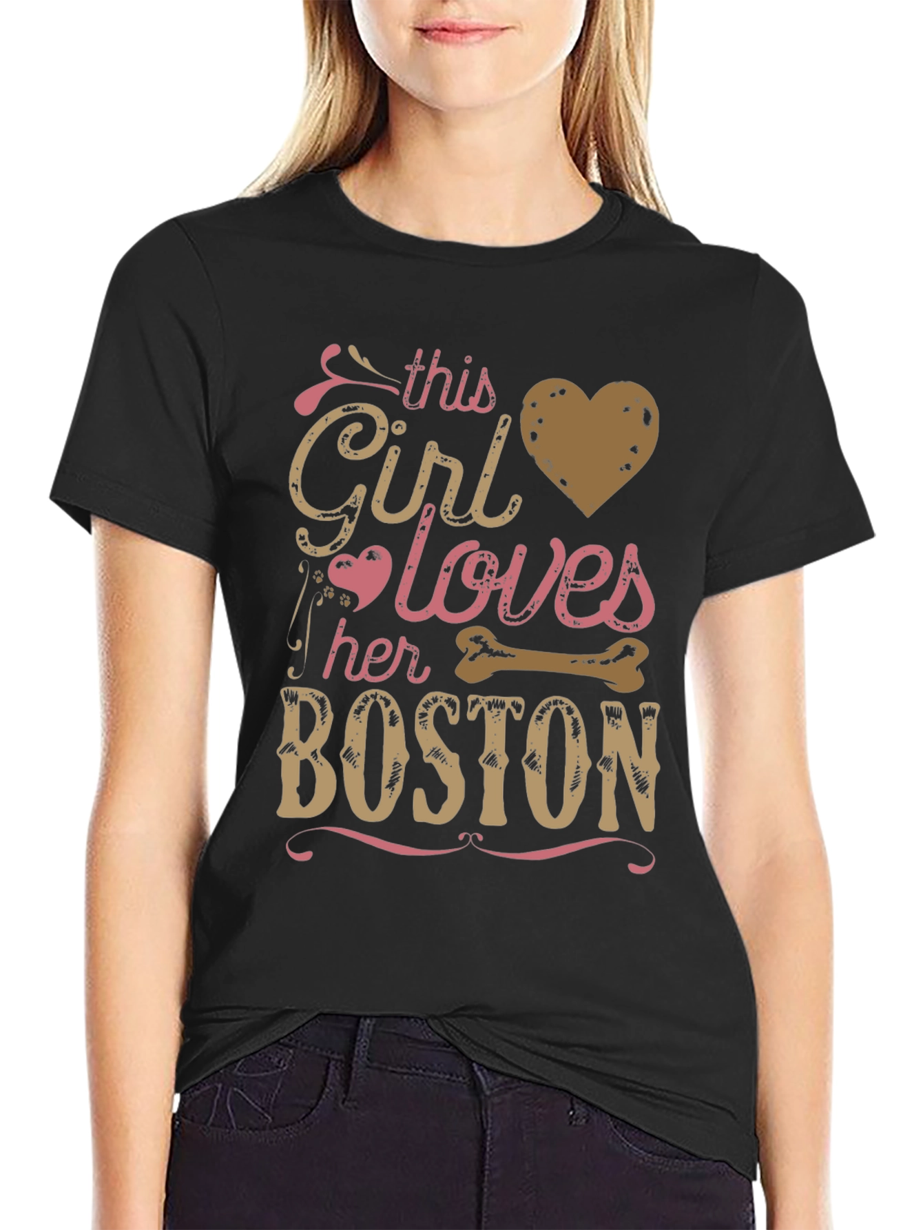 This Girl Loves Her Boston Dog T-Shirt
