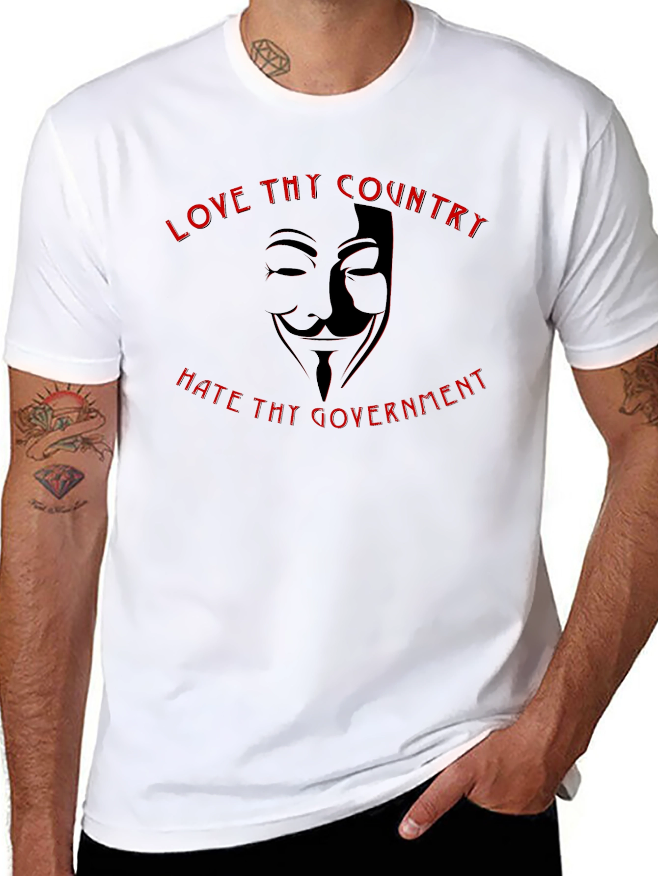 Love Country Hate Government Graphic T-Shirt