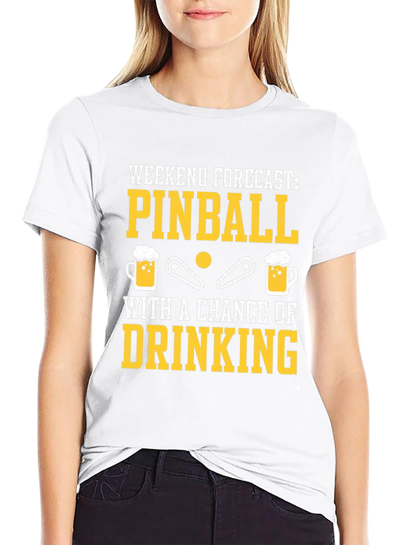 Pinball & Drinking T-Shirt - Weekend Forecast