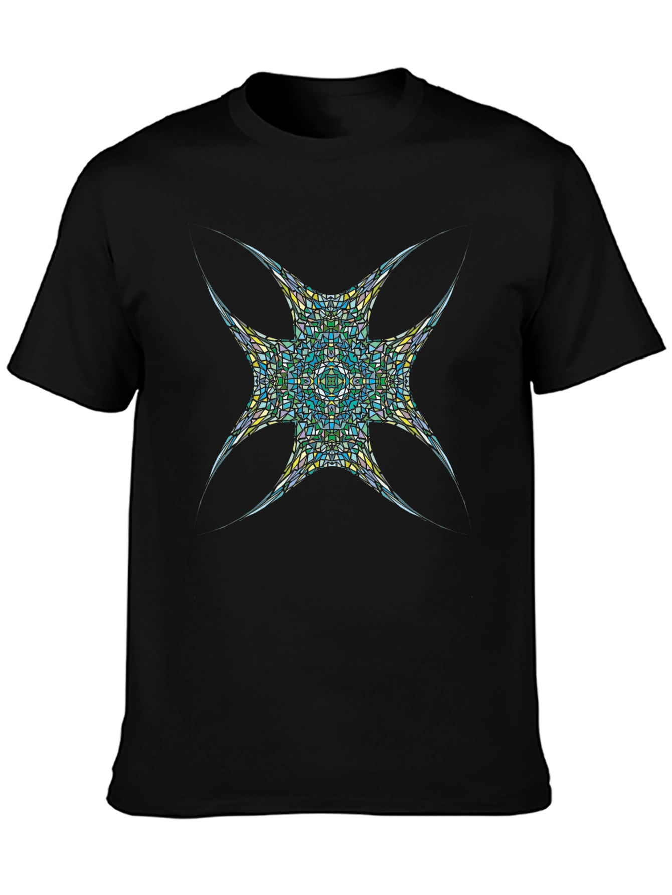 Abstract Mosaic T-Shirt - Modern Graphic Tee