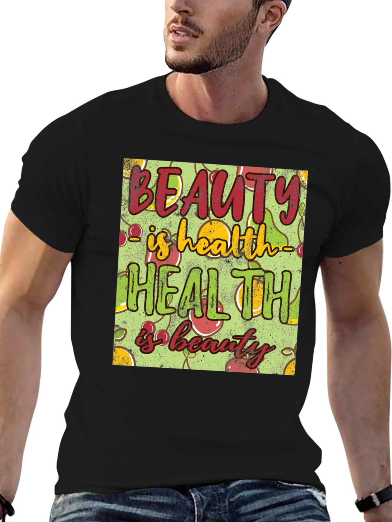 Beauty is Health T-Shirt - Wellness Graphic Tee