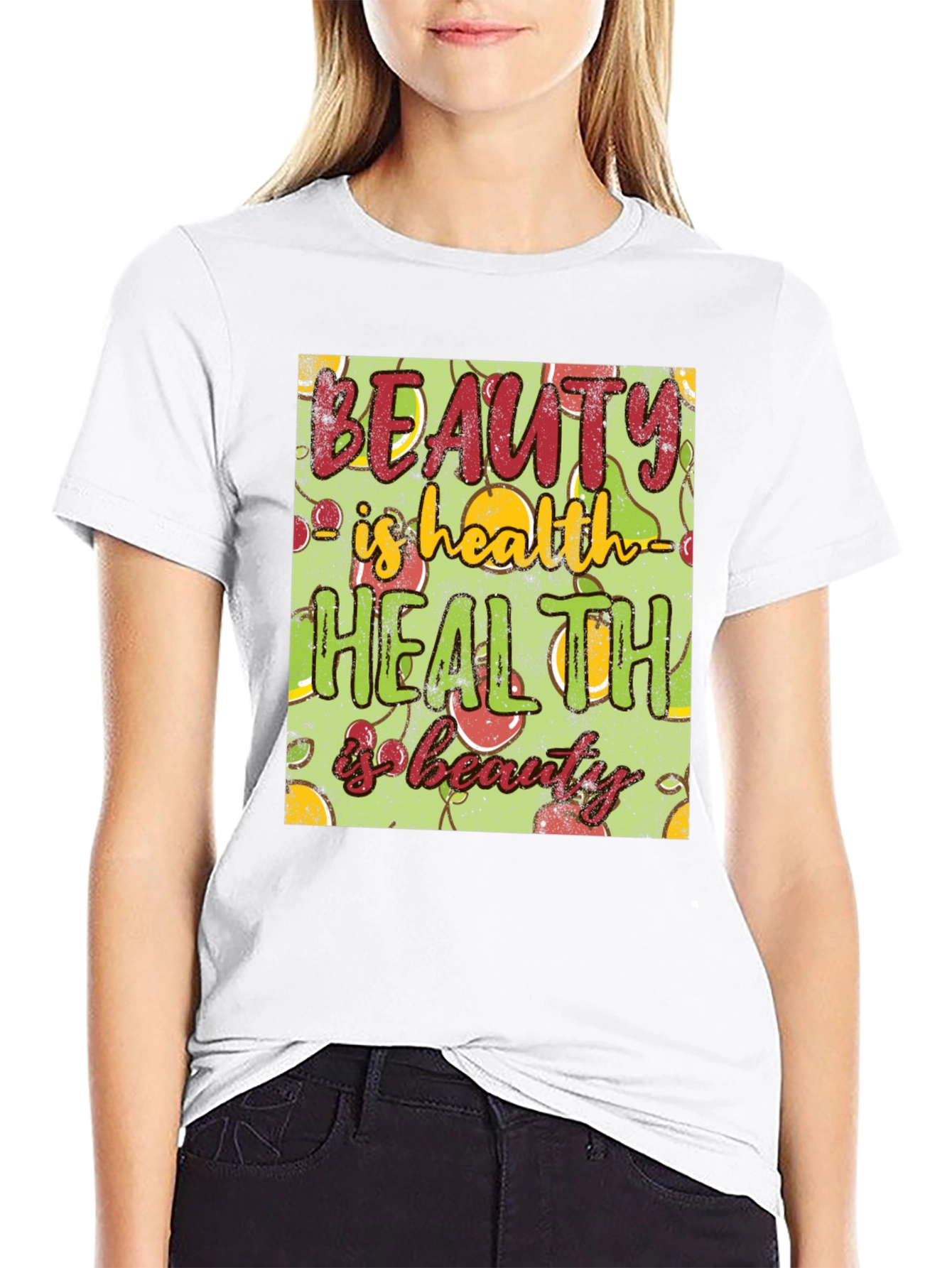 Beauty is Health T-Shirt - Wellness Graphic Tee