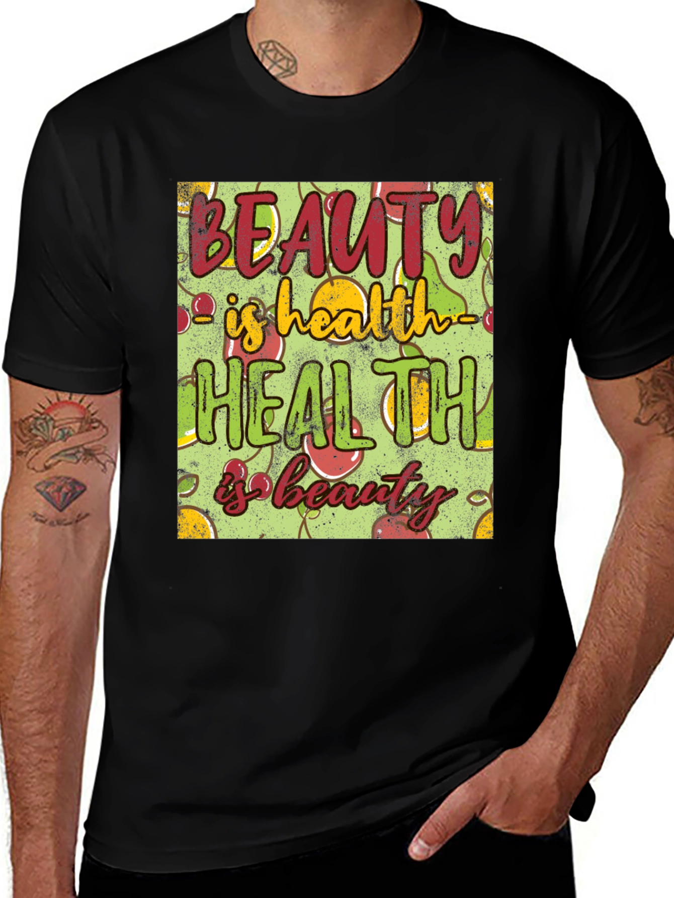 Beauty is Health T-Shirt - Wellness Graphic Tee