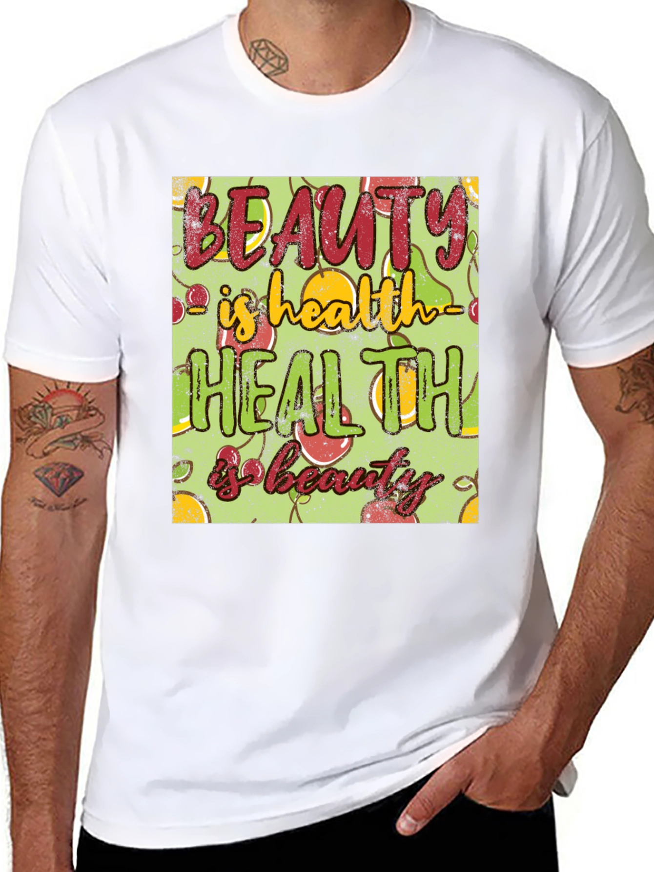 Beauty is Health T-Shirt - Wellness Graphic Tee