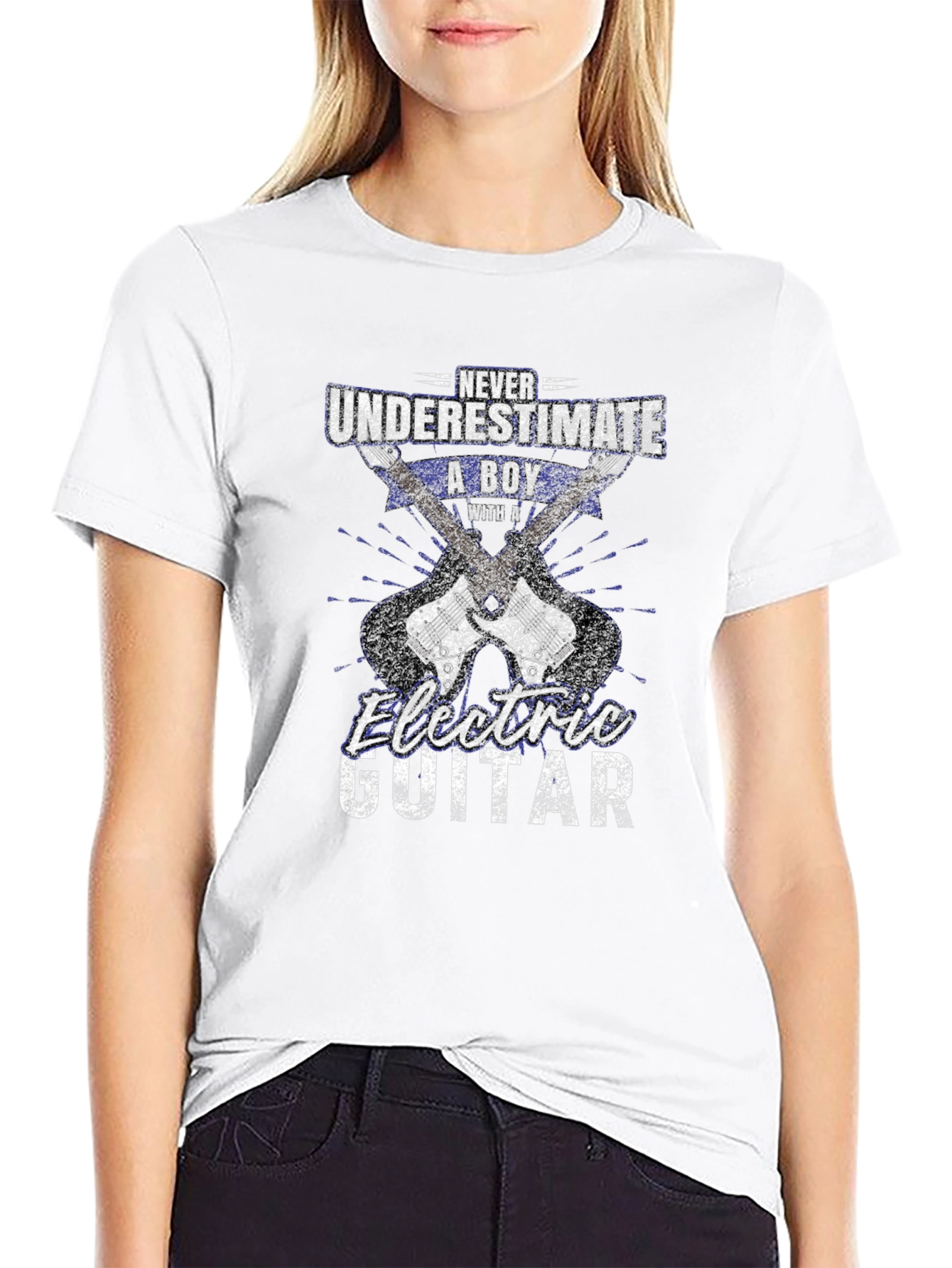 Electric Guitar Boy T-Shirt - Never Underestimate
