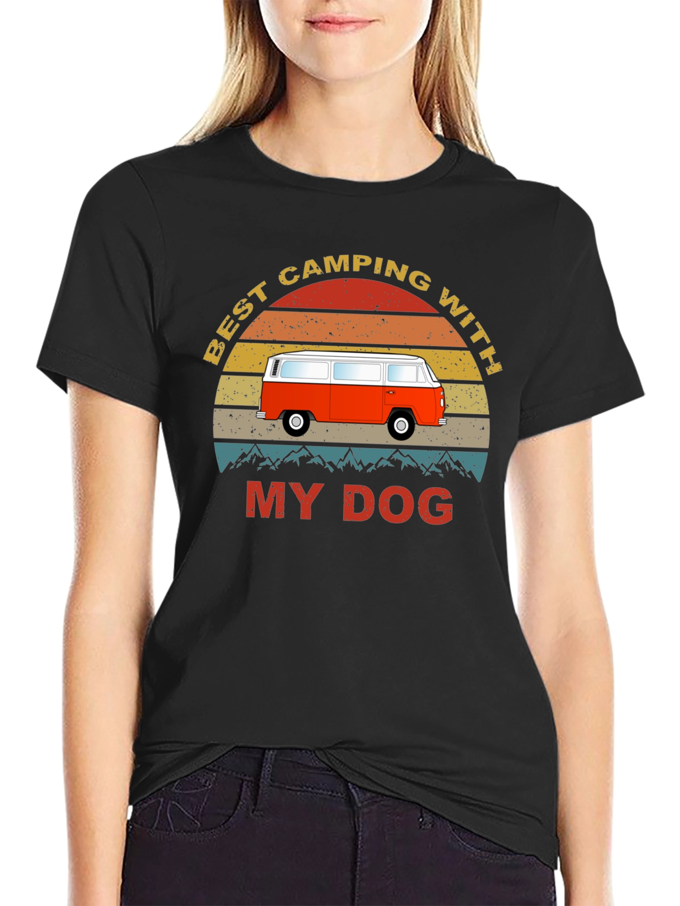 Best Camping With My Dog T-Shirt