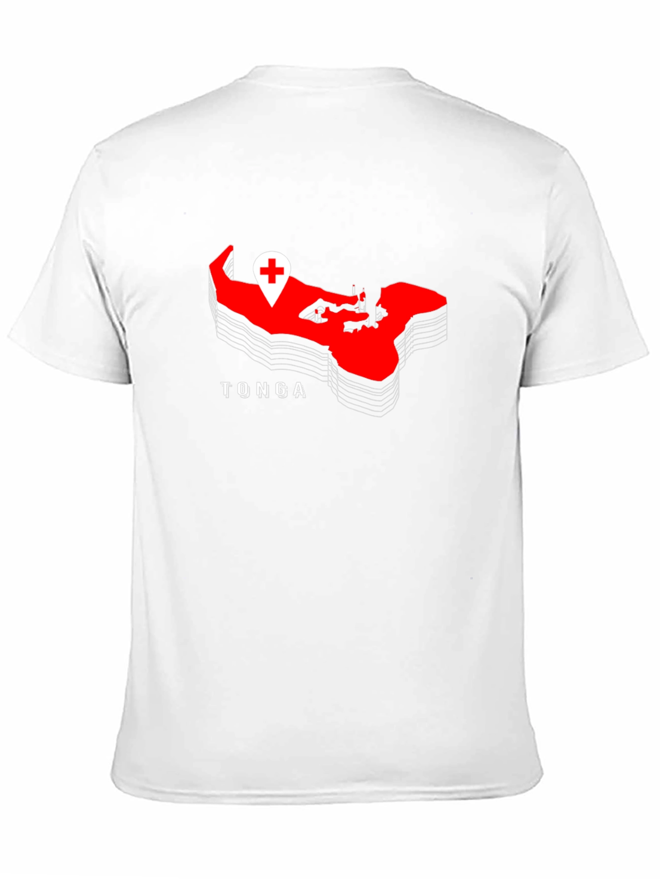 Tonga Map Graphic T-Shirt - Island Pride Tee