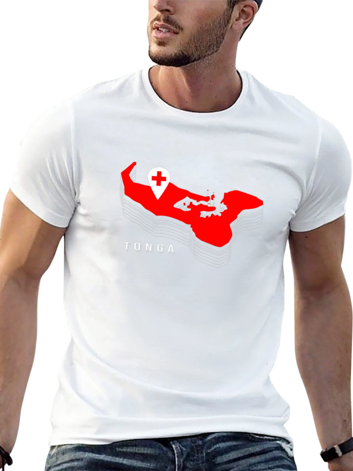 Tonga Map Graphic T-Shirt - Island Pride Tee