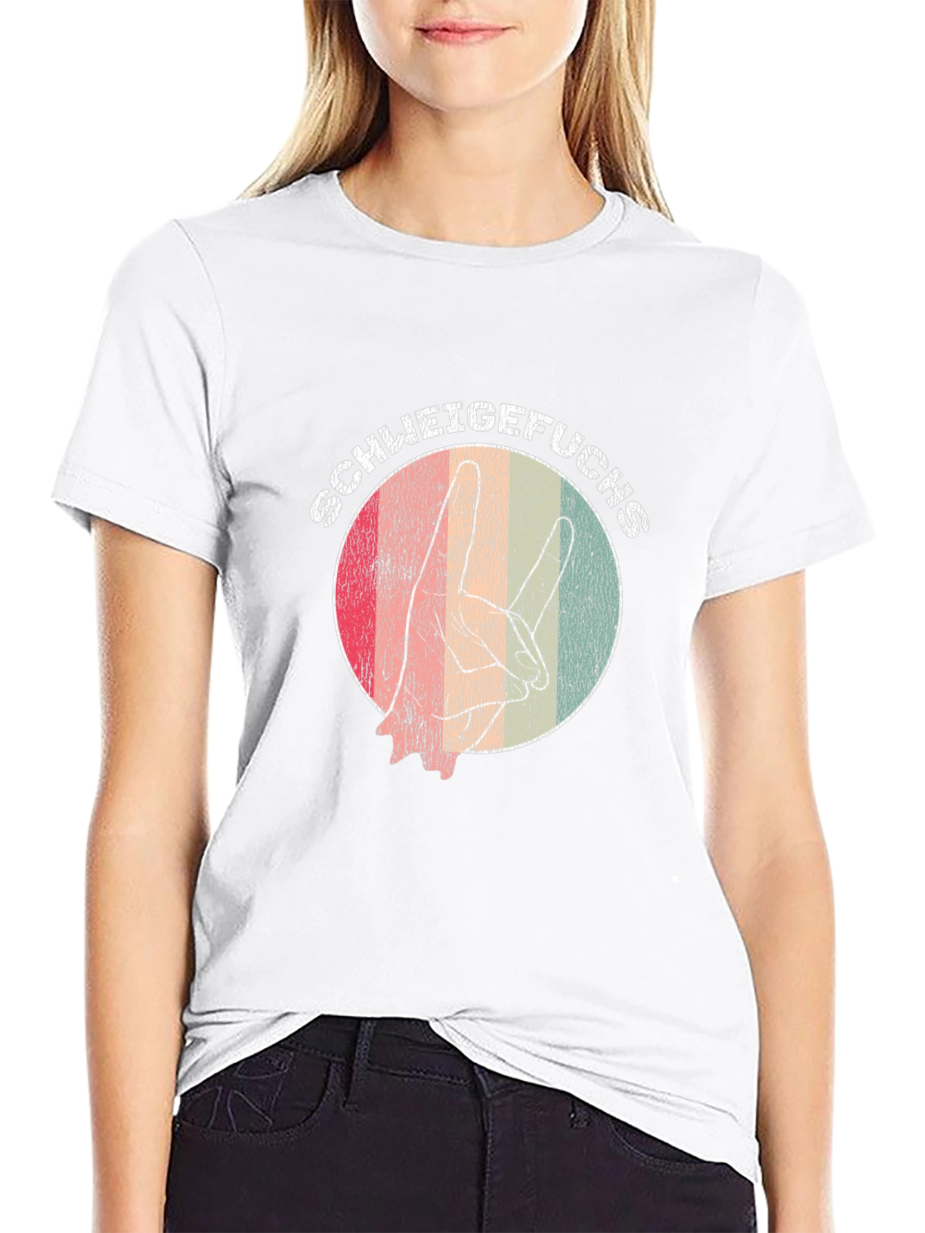 Retro SCHWEIGEFUCHS Graphic Tee