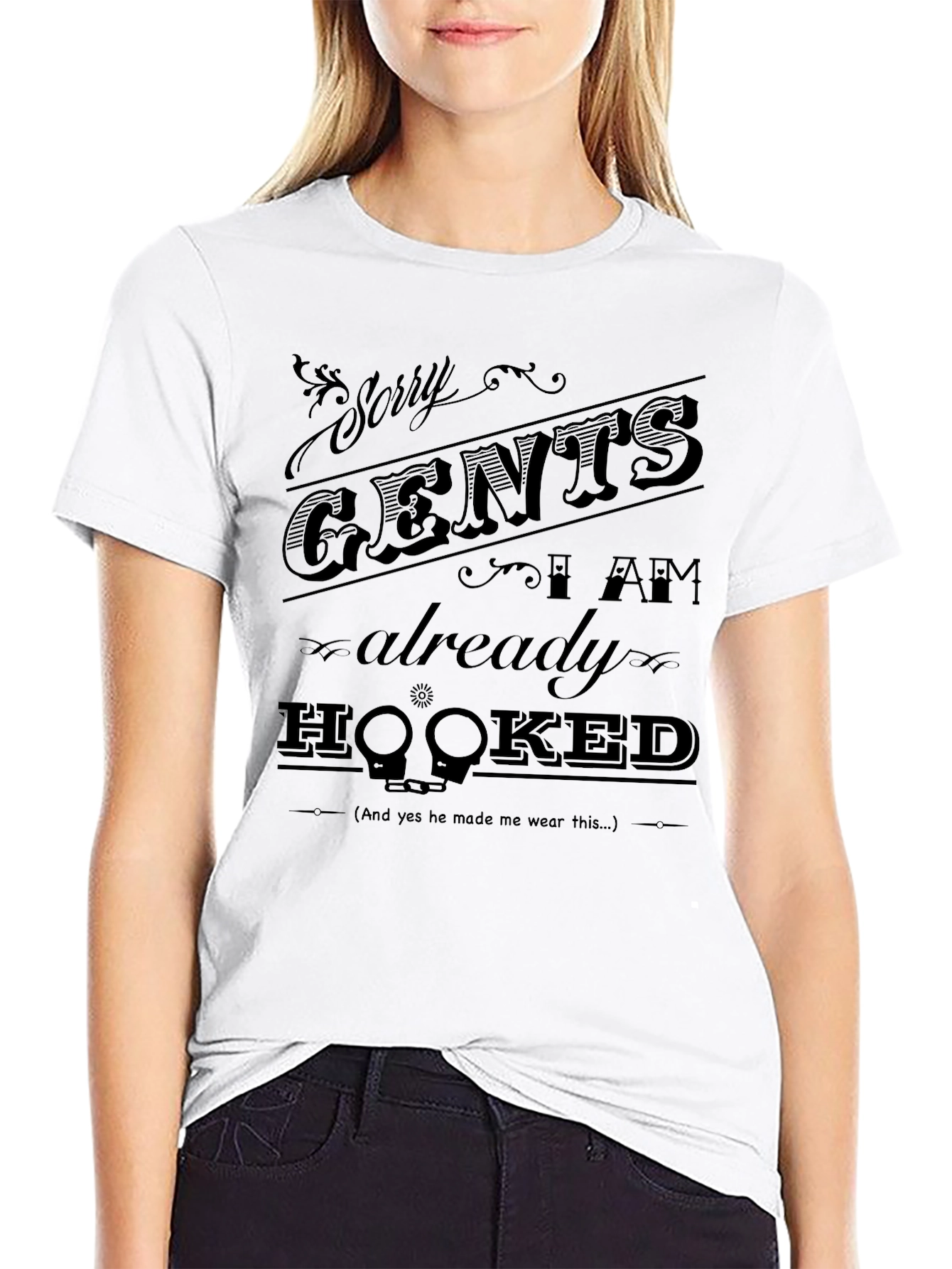 Sorry Gents Im Already Hooked Mens Graphic T-Shirt