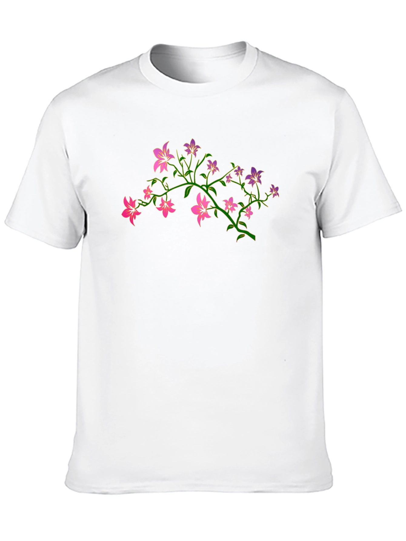 Floral Print T-Shirt - Stylish Casual Wear