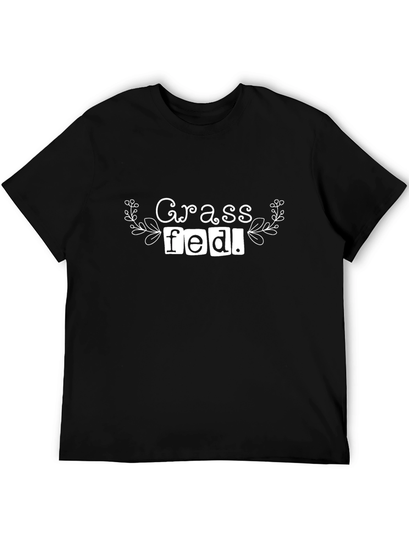 Grass Fed Black Graphic T-Shirt