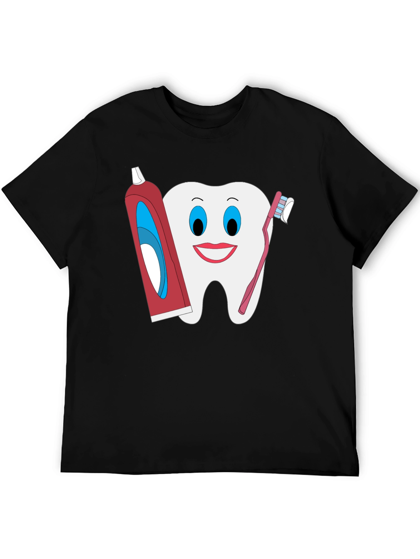 Funny Tooth & Hygiene Black T-Shirt