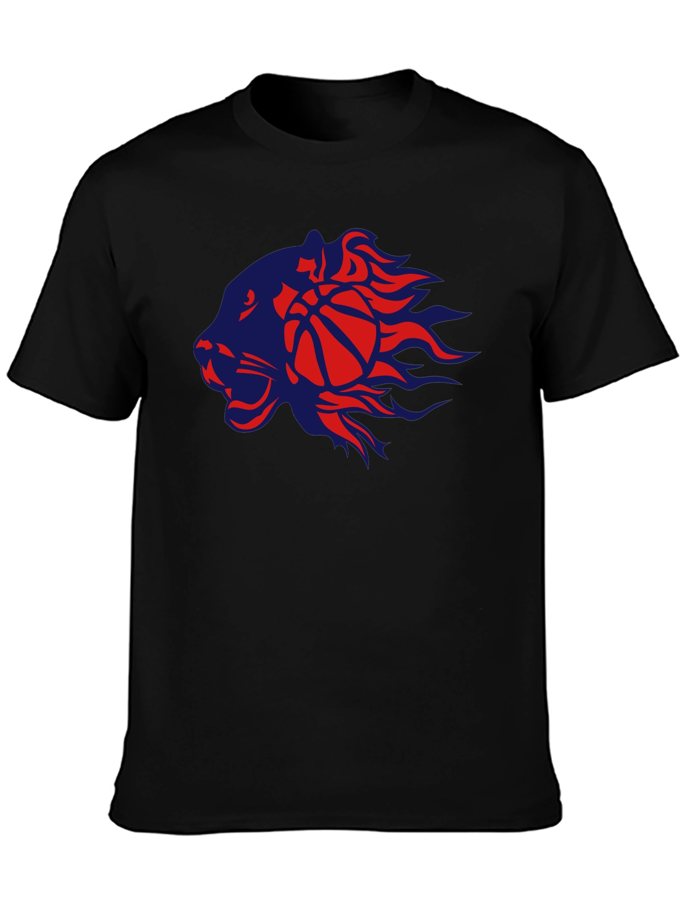 Basketball Lion Graphic T-Shirt