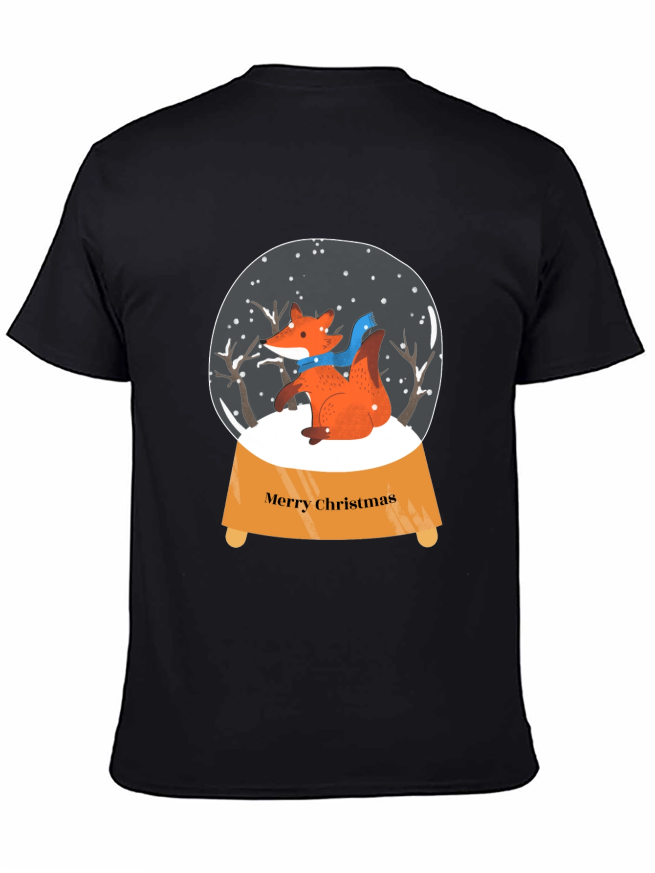 Festive Fox Snow Globe Graphic Tee
