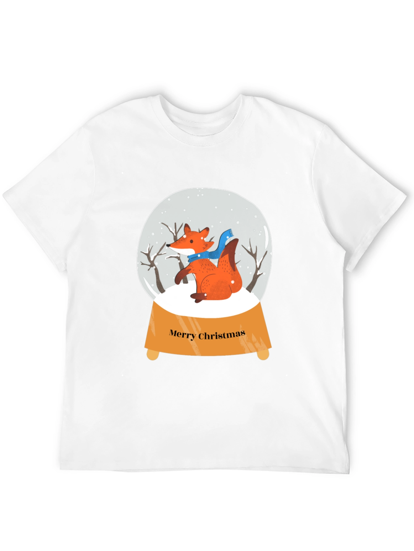 Festive Fox Snow Globe Graphic Tee