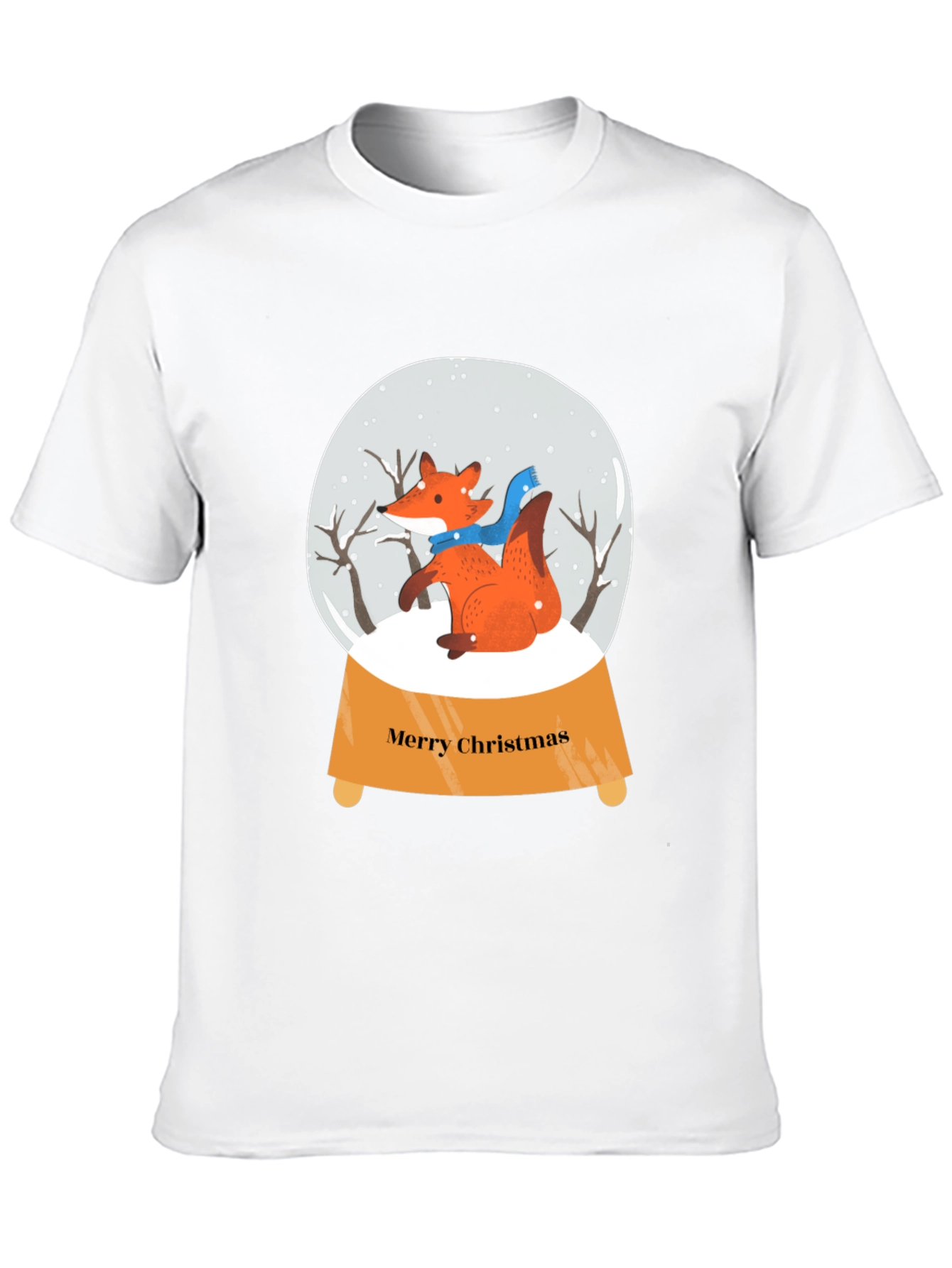 Festive Fox Snow Globe Graphic Tee