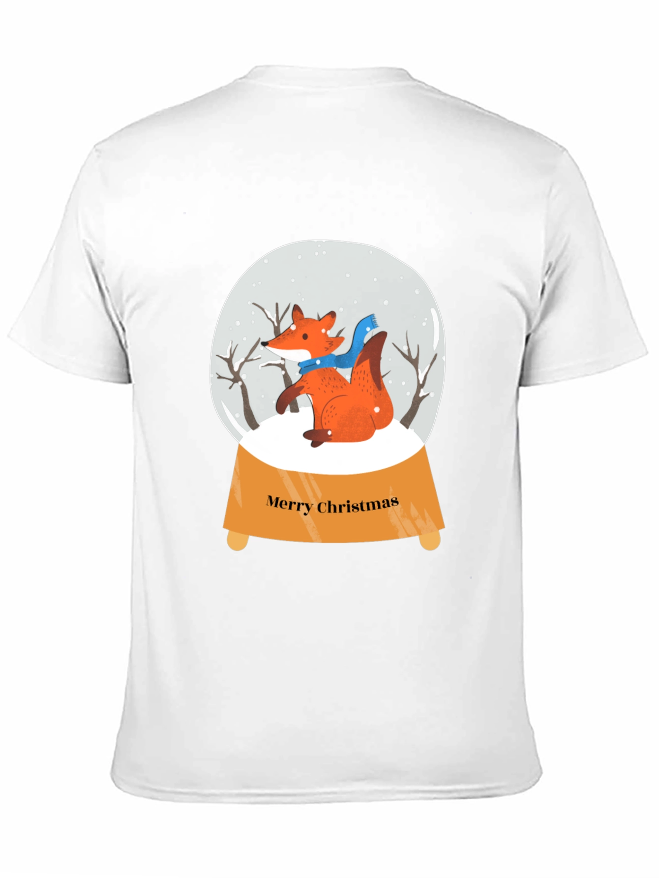 Festive Fox Snow Globe Graphic Tee