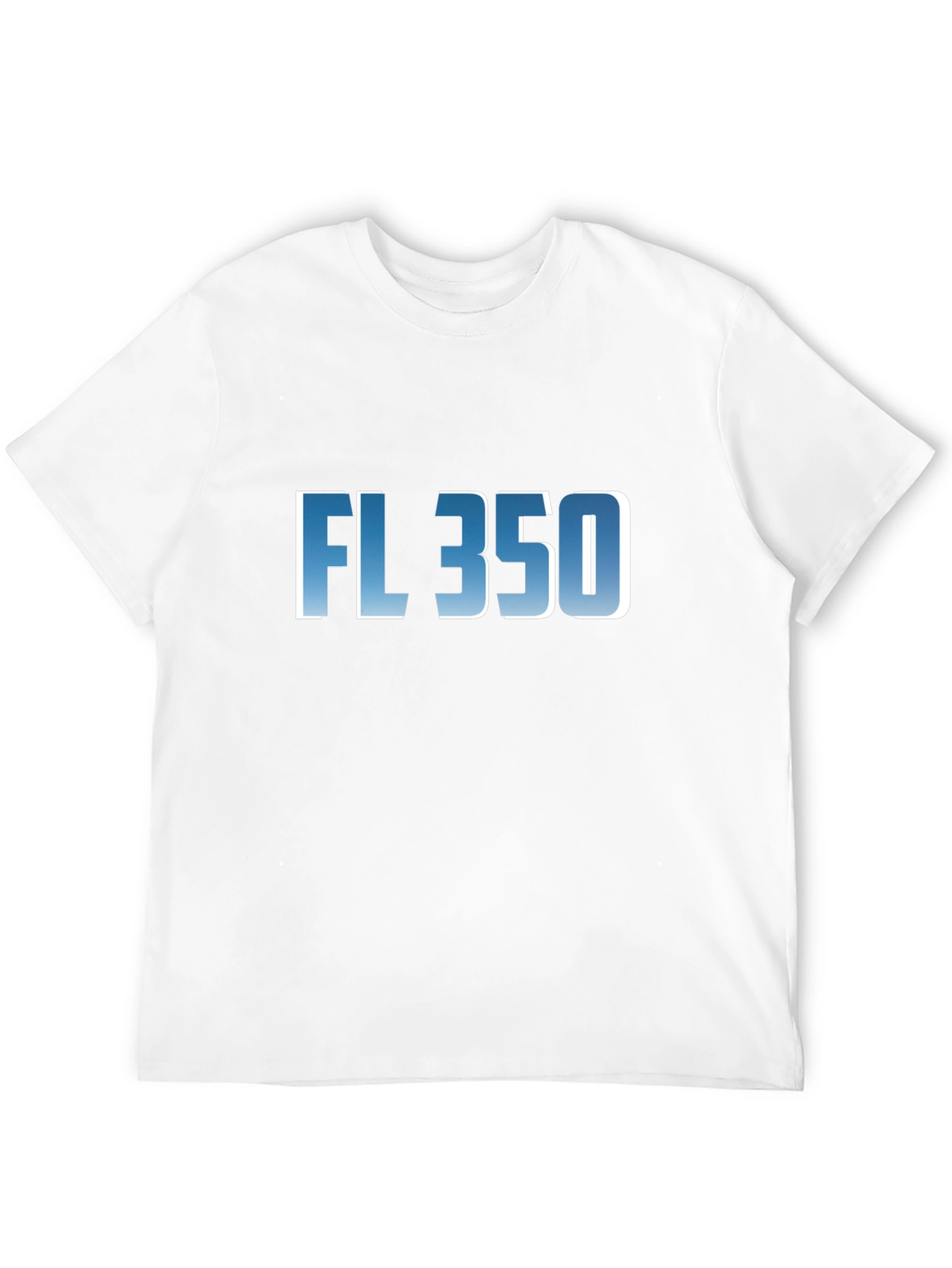 FL 350 Graphic T-Shirt - Cool Blue Fade Design