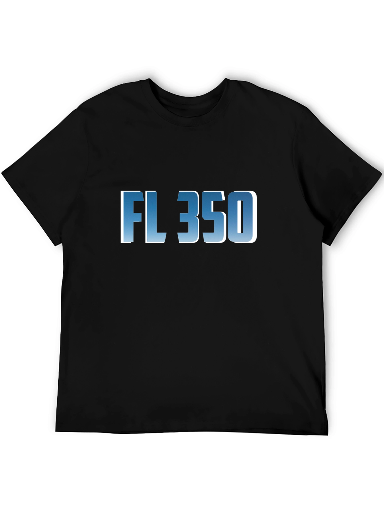 FL 350 Graphic T-Shirt - Cool Blue Fade Design