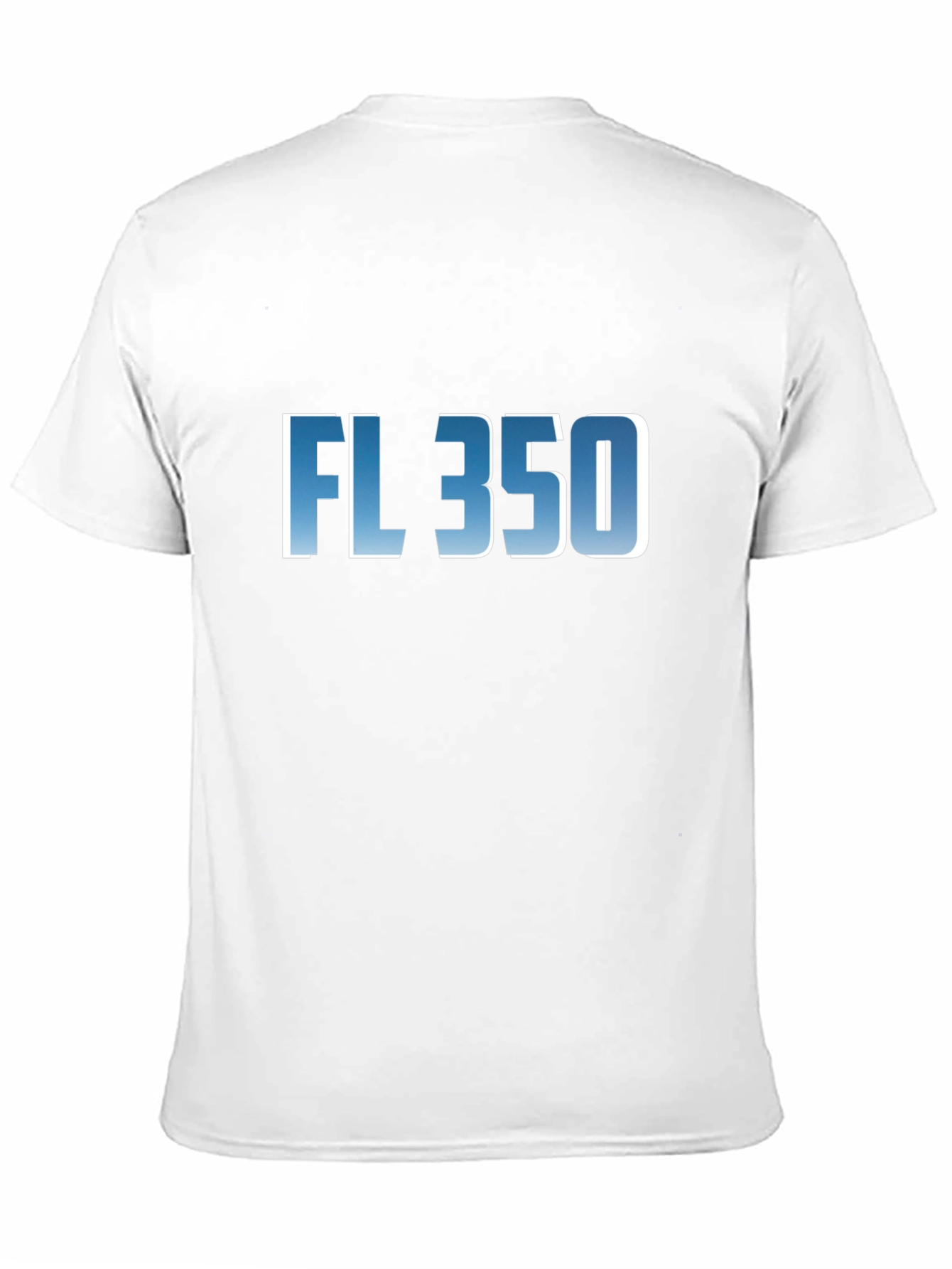 FL 350 Graphic T-Shirt - Cool Blue Fade Design