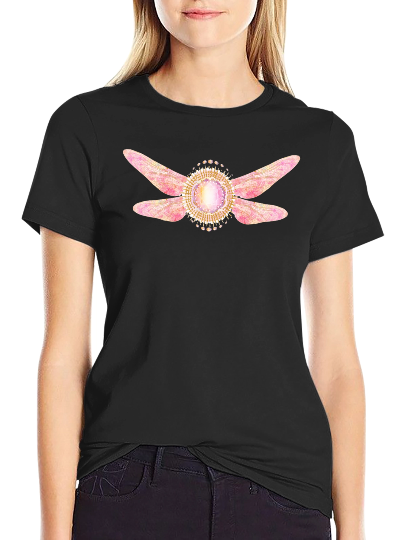 Mystic Fairy Wings Graphic Tee - Stylish & Unique