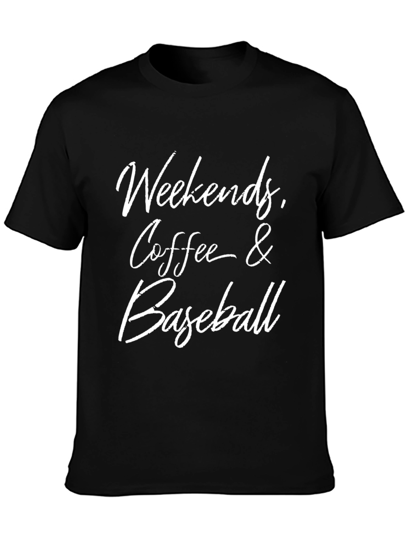 Weekends Coffee and Baseball Graphic Tee