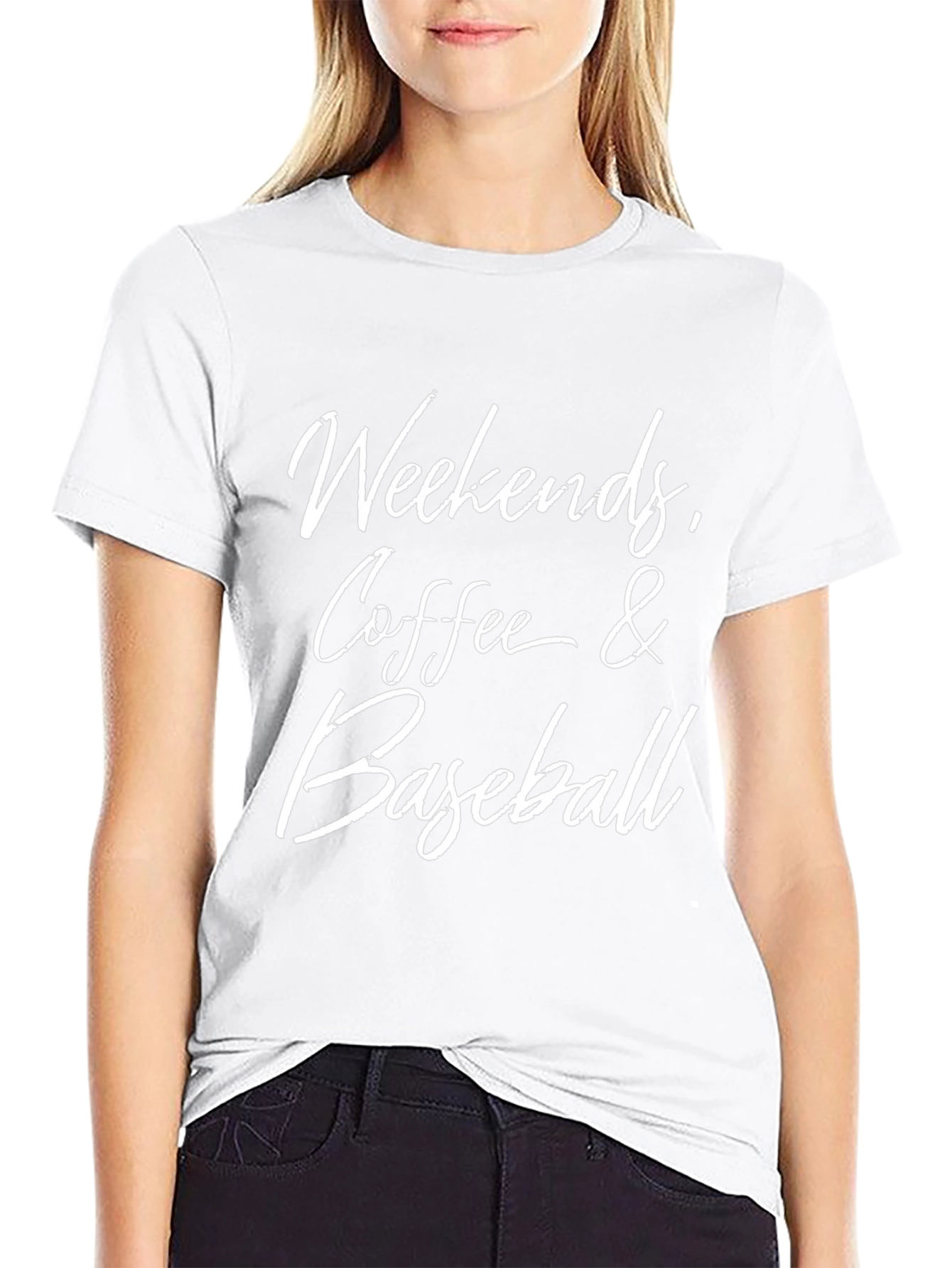 Weekends Coffee and Baseball Graphic Tee