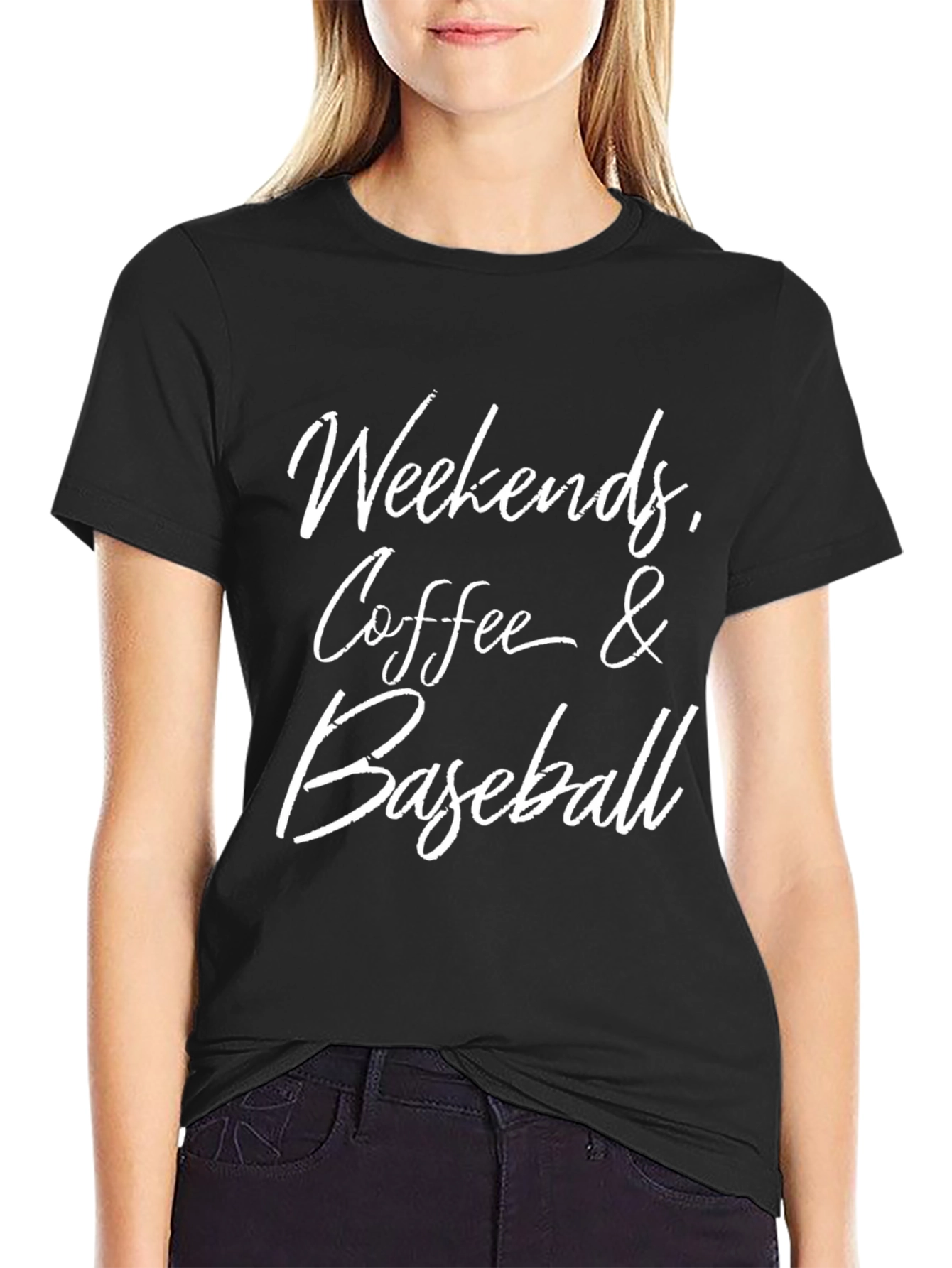 Weekends Coffee and Baseball Graphic Tee