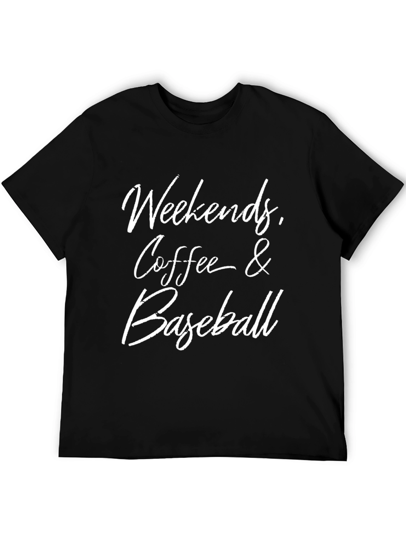 Weekends Coffee and Baseball Graphic Tee