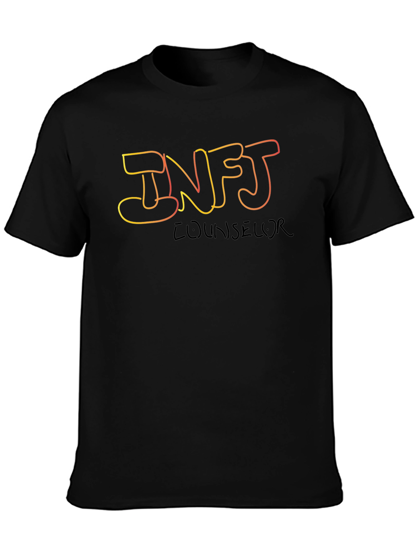 INFJ Counselor Graphic Tee - Black