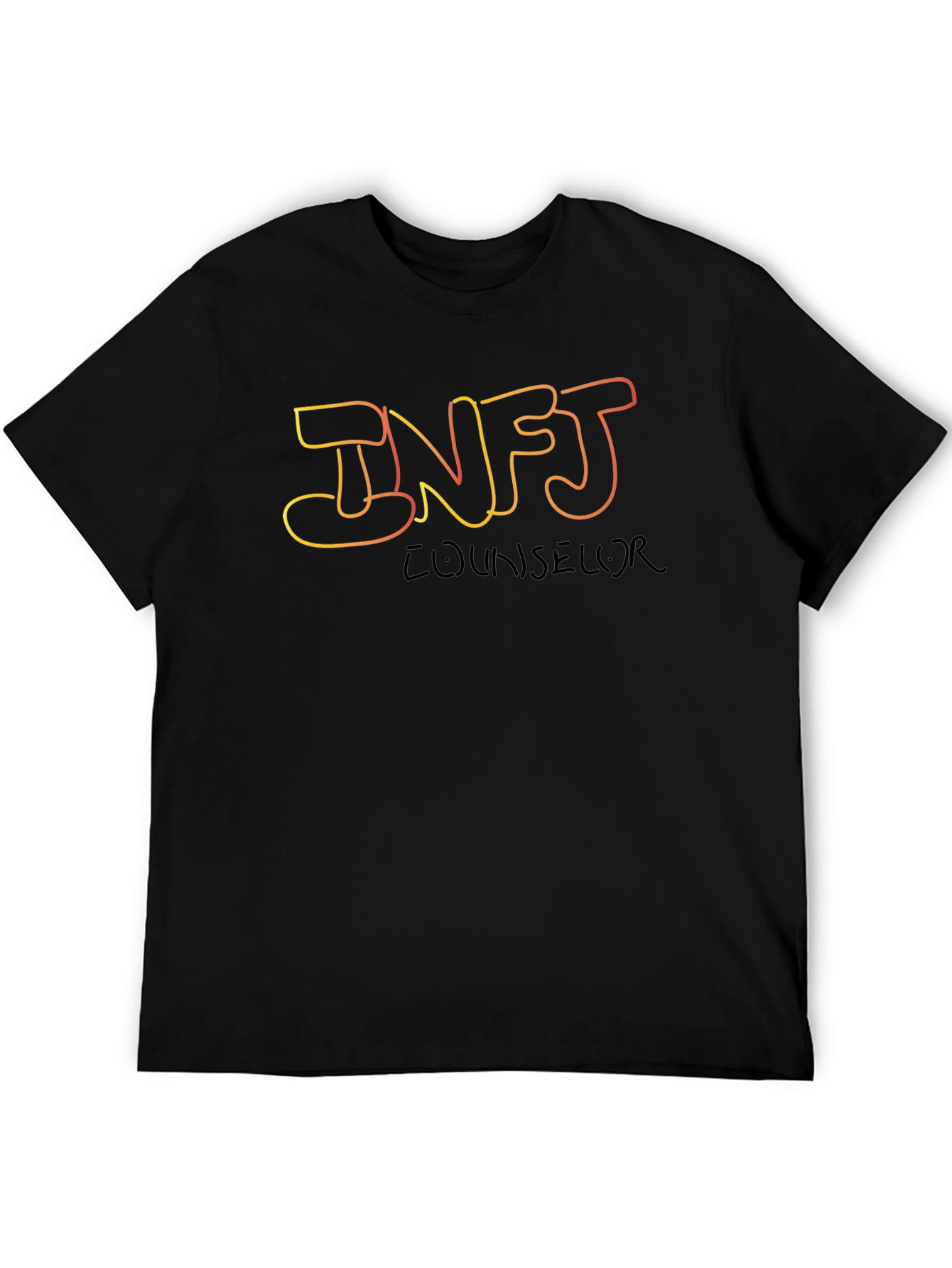 INFJ Counselor Graphic Tee - Black