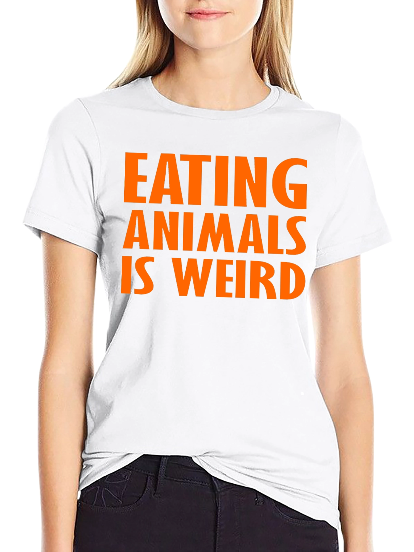 Eating Animals Is Weird T-Shirt - Vegan Message