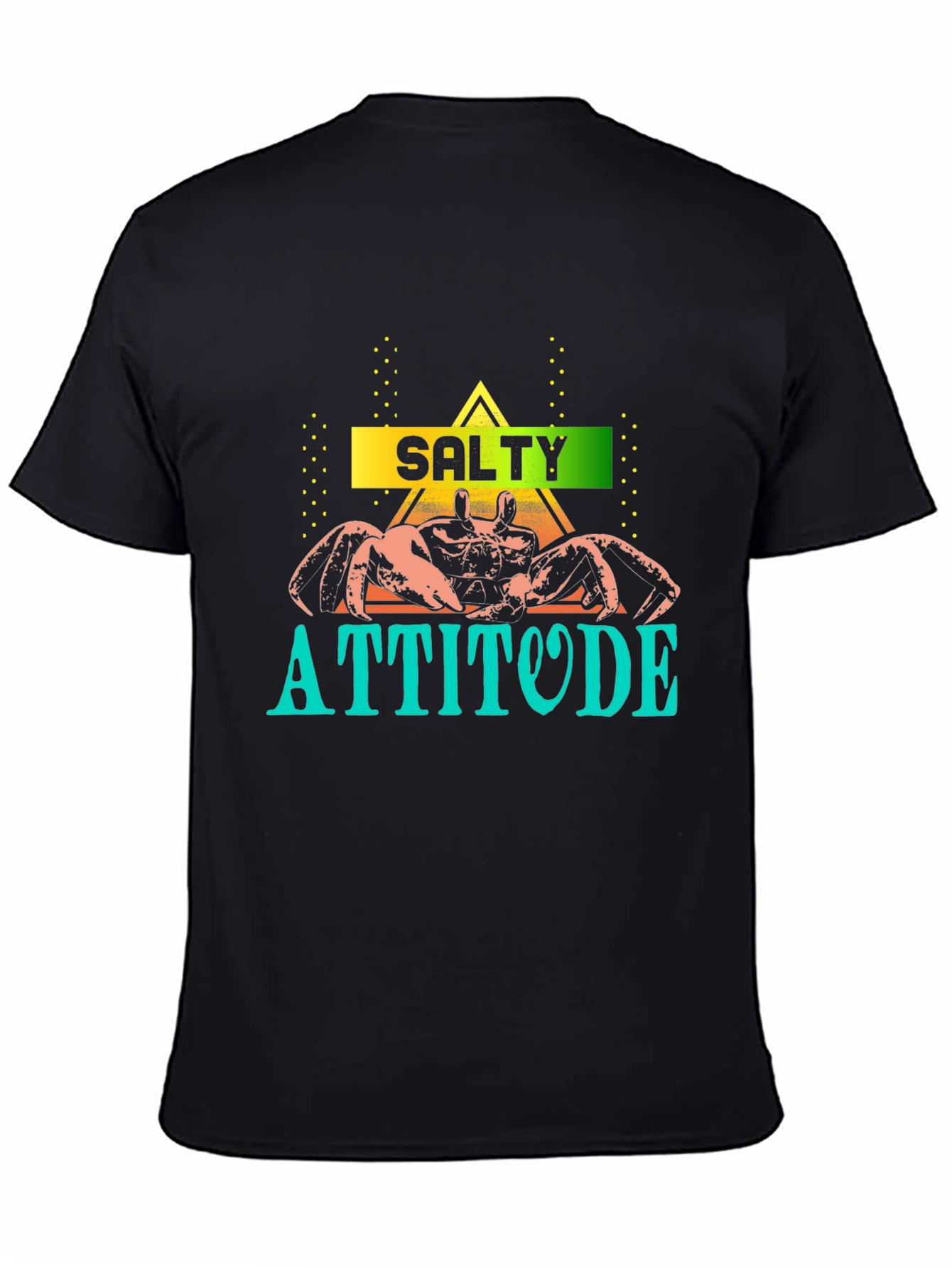 Salty Attitude Crab Graphic Tee - Unique Design