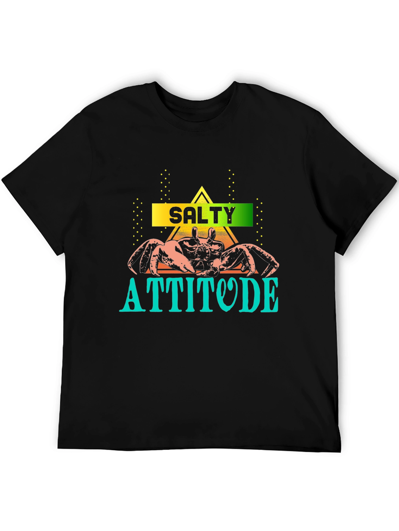 Salty Attitude Crab Graphic Tee - Unique Design