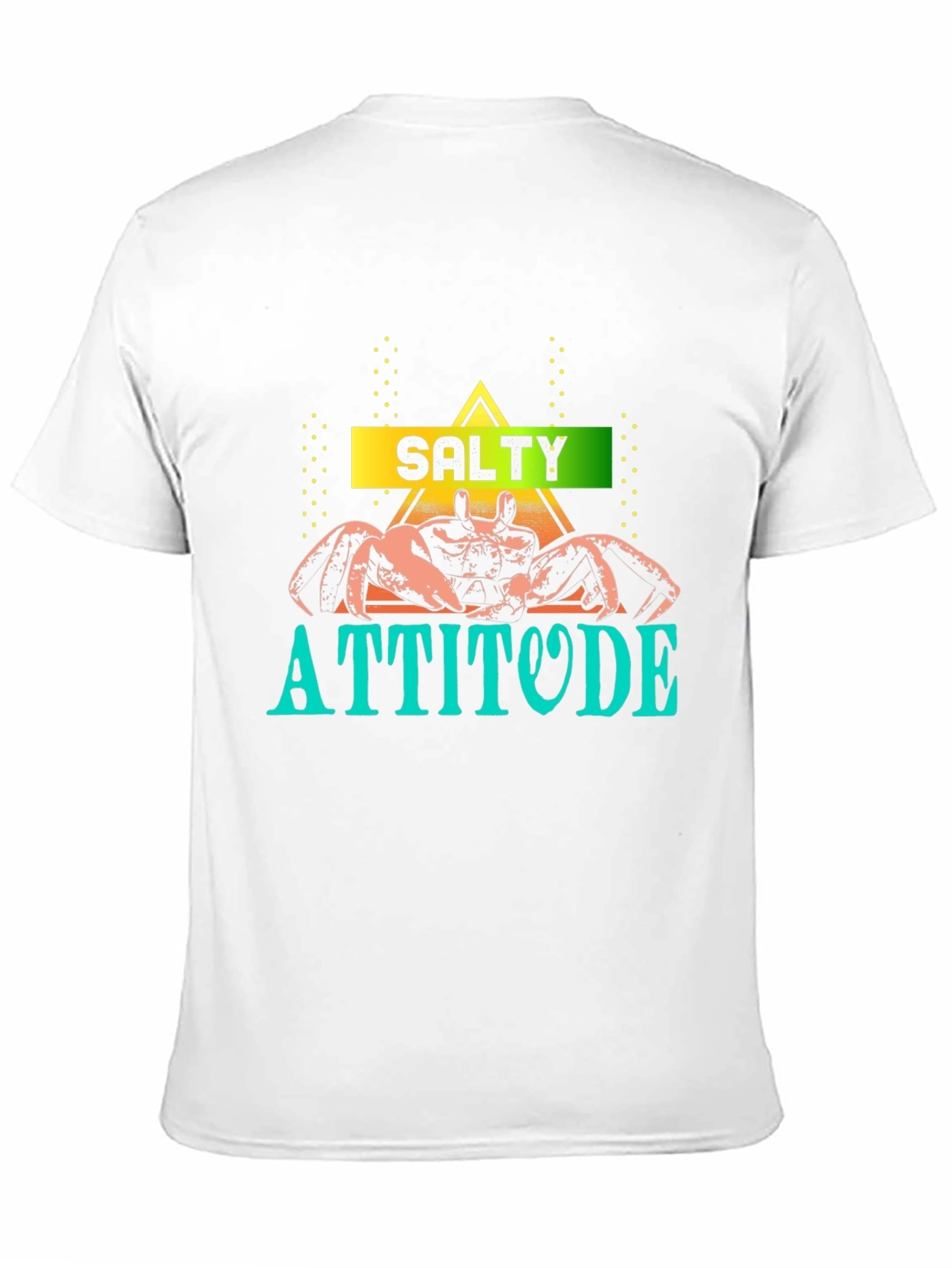 Salty Attitude Crab Graphic Tee - Unique Design