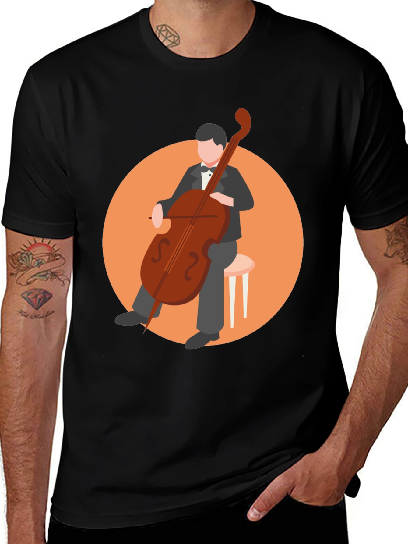 Musician Cello Graphic Tee