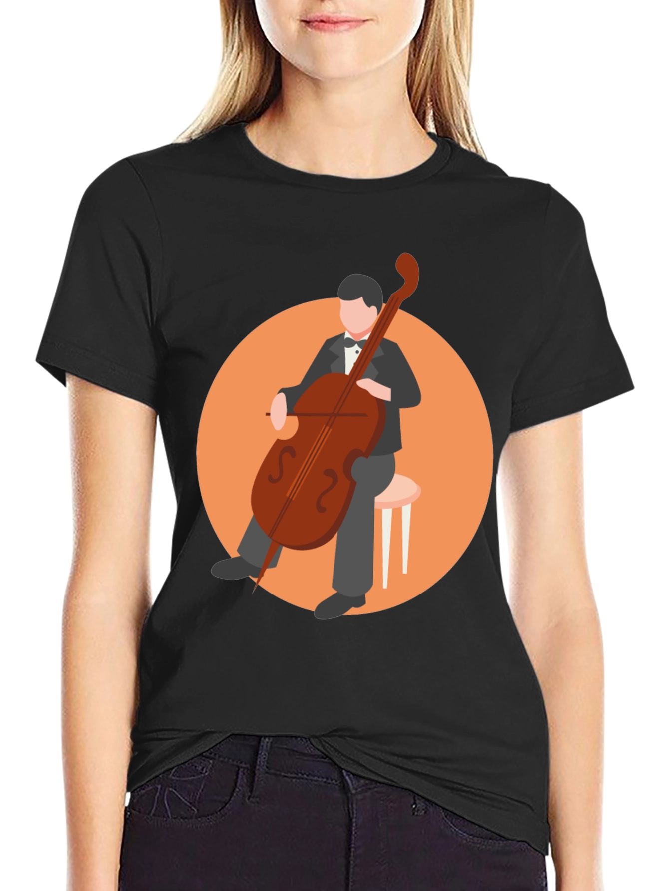 Musician Cello Graphic Tee
