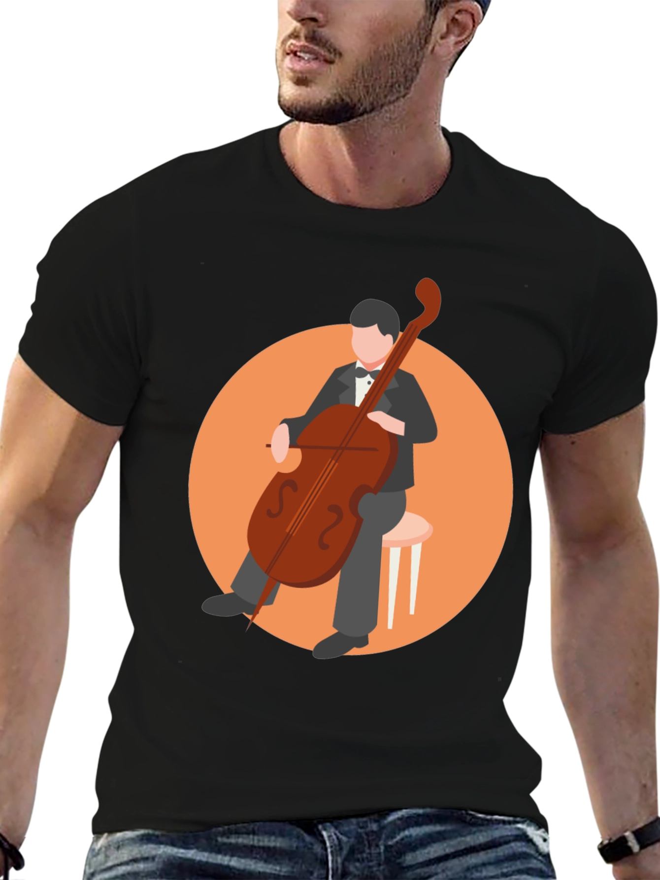 Musician Cello Graphic Tee