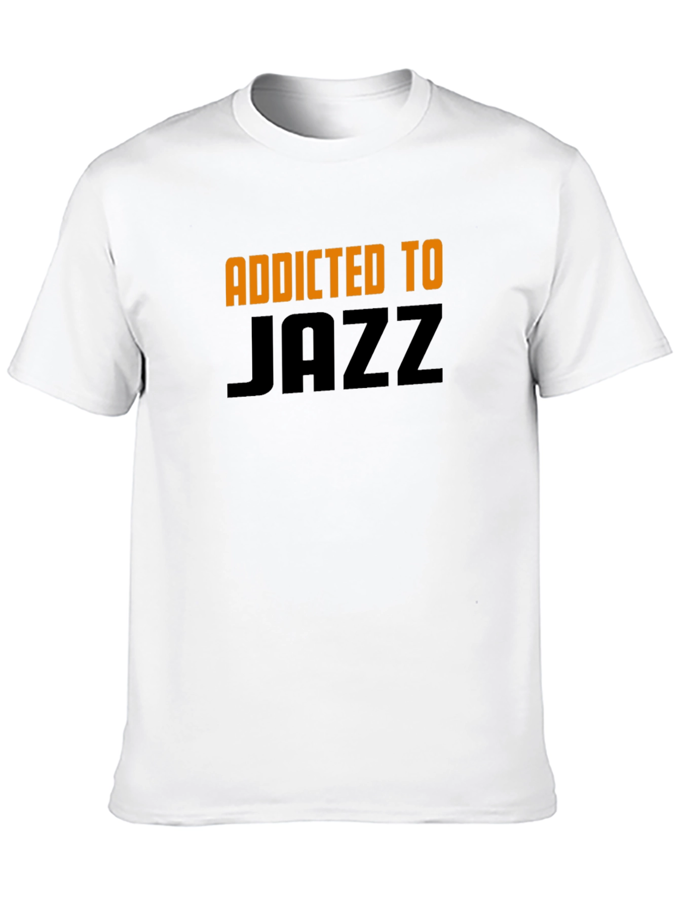 Addicted to Jazz Graphic Tee - Black Cotton Blend