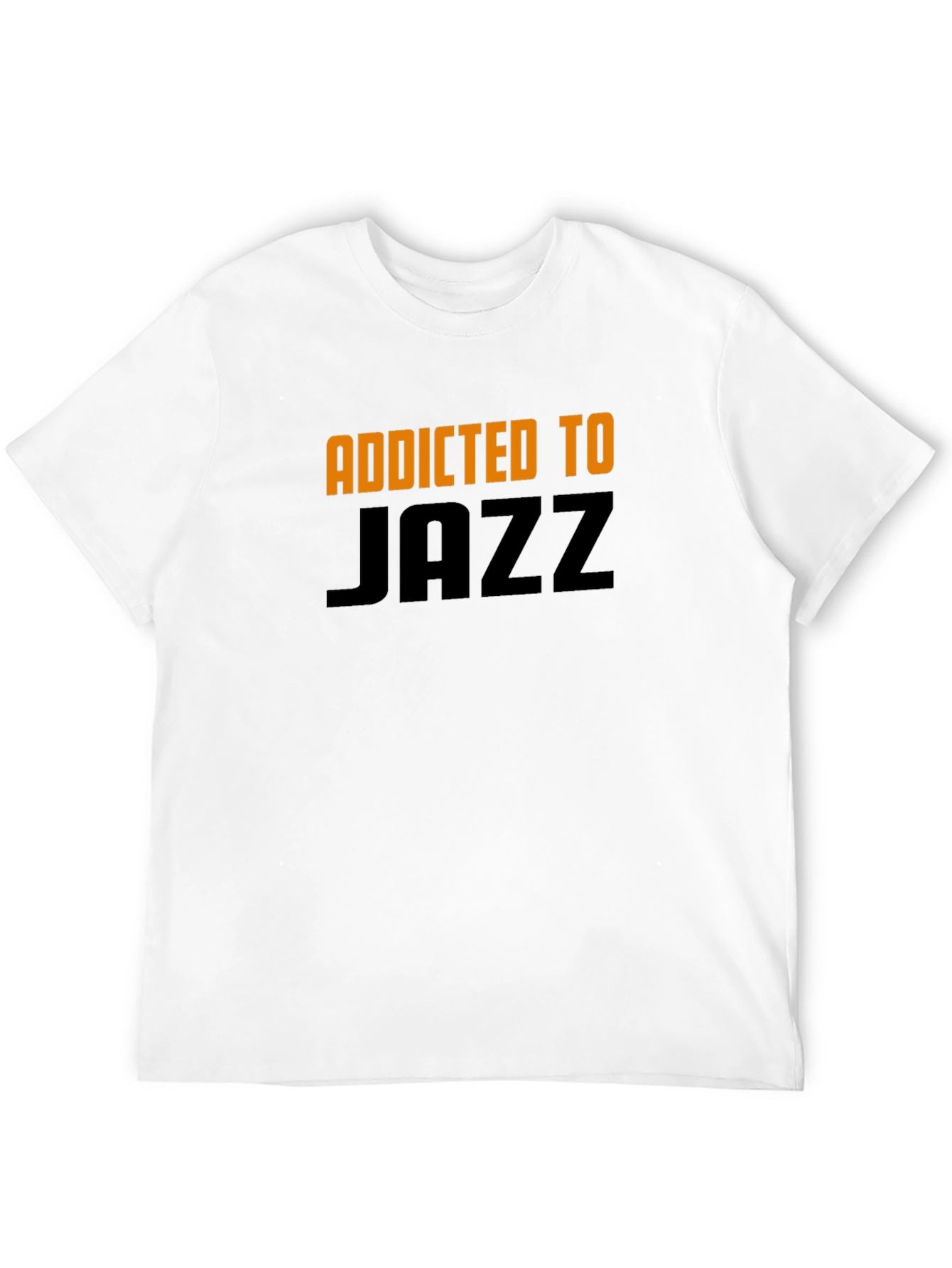 Addicted to Jazz Graphic Tee - Black Cotton Blend