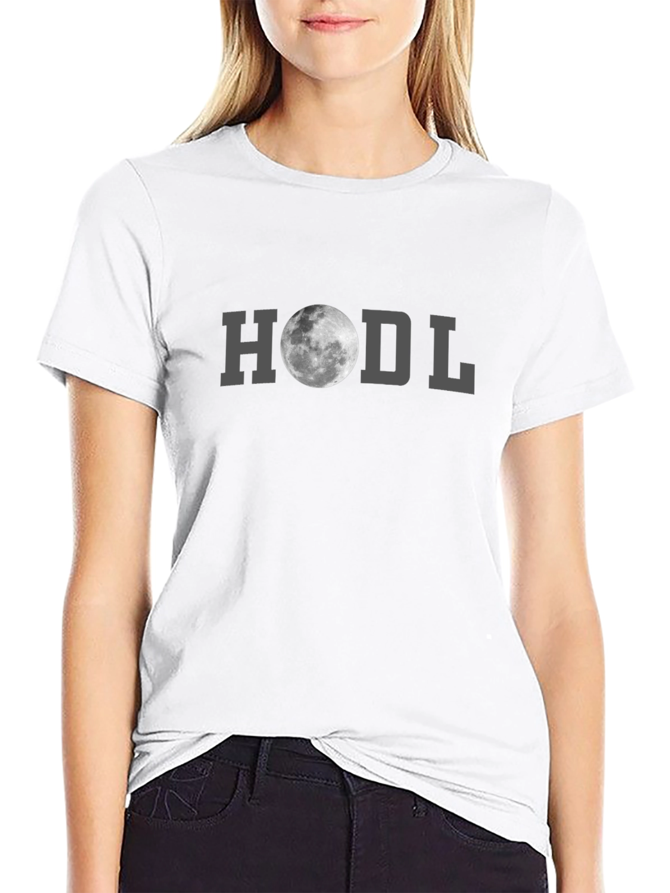 HODL Moon Graphic T-Shirt - Crypto Investor Apparel