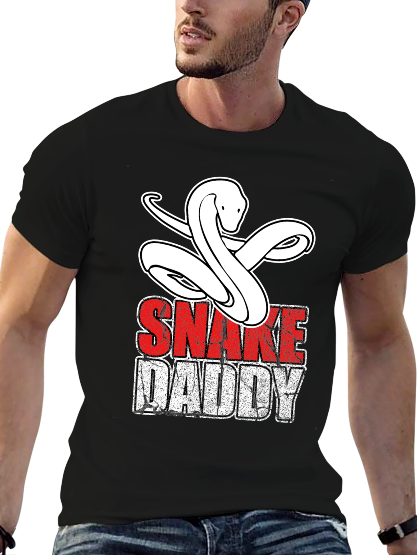 Snake Daddy Graphic Tee - Reptile Lover Shirt