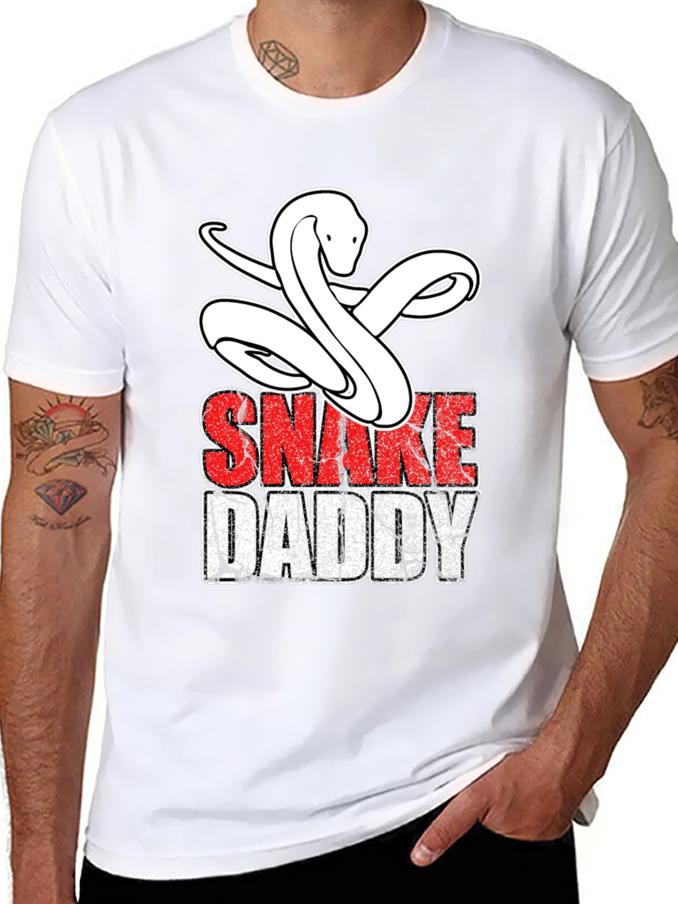 Snake Daddy Graphic Tee - Reptile Lover Shirt
