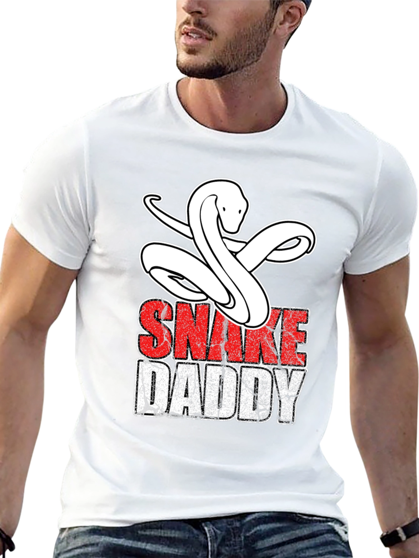 Snake Daddy Graphic Tee - Reptile Lover Shirt