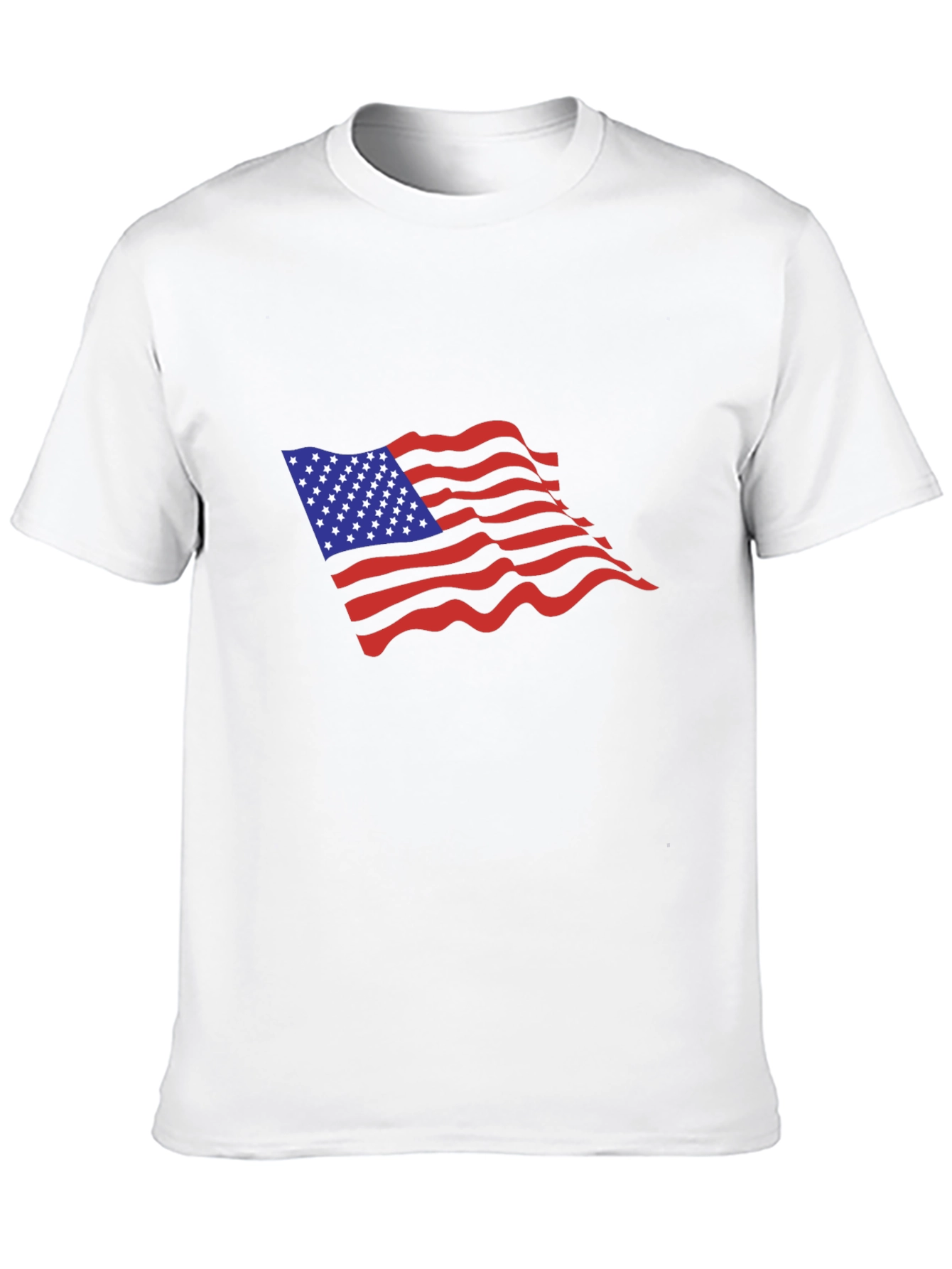 American Flag Graphic Black T-Shirt