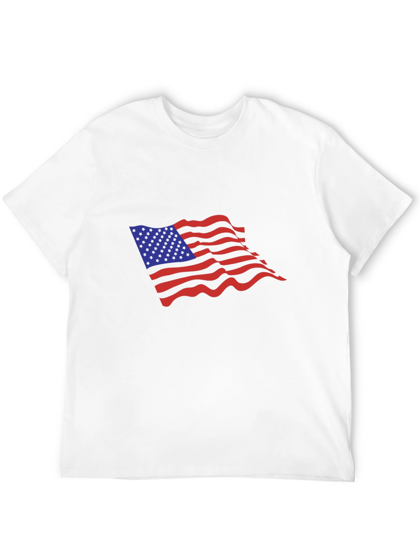 American Flag Graphic Black T-Shirt
