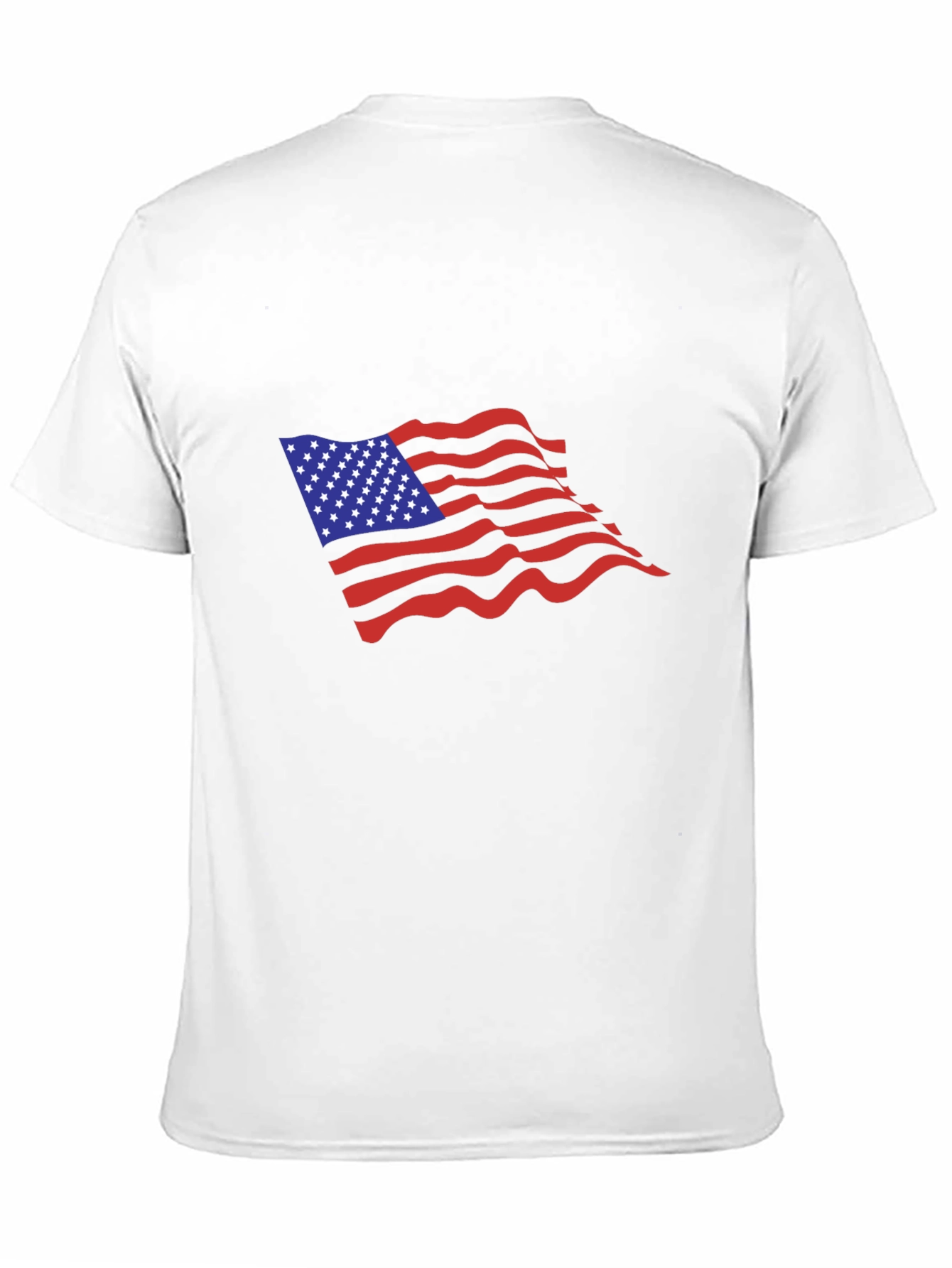 American Flag Graphic Black T-Shirt