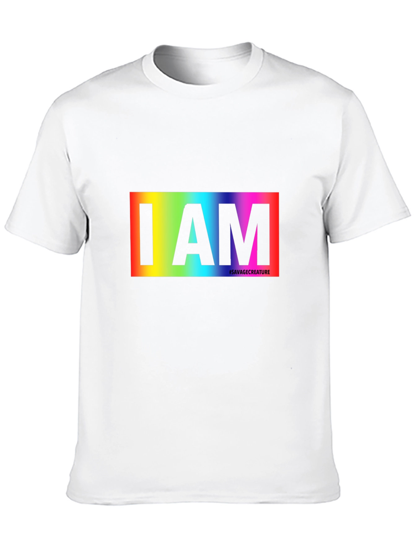 Rainbow I AM T-Shirt - Savage Creature Pride Tee